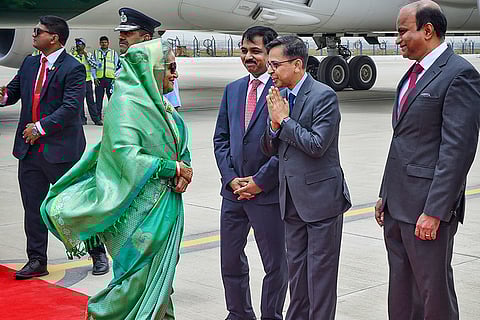 Sheikh Hasina in Delhi